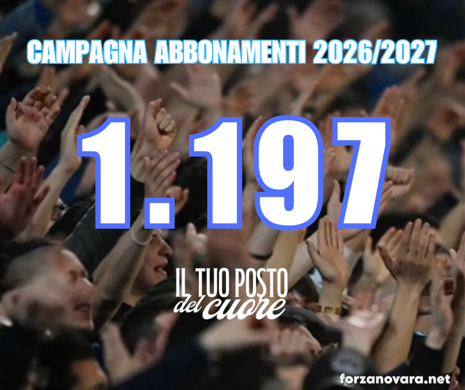 Campagna abbonamenti 26-27 chiusa a quota 1.197